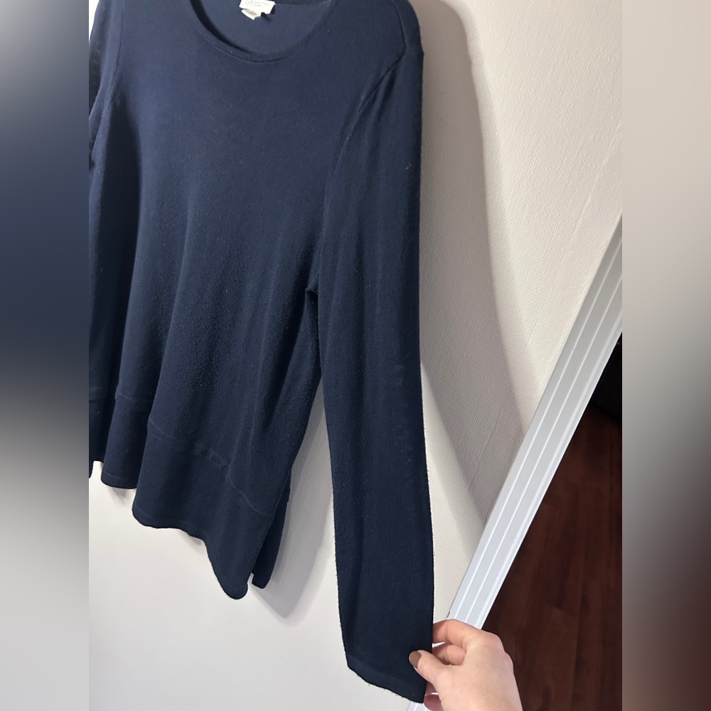 J. JILL 100% Merino Wool Soft Tunic Sweater Lightweight Parisian Minimalist | MP - Picture 6 of 12